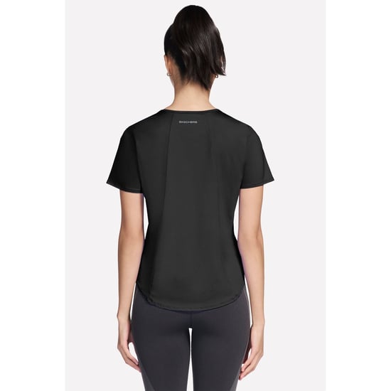 Skechers Stride Performance T-Shirt Damen Schwarz Activewear T-Shirts - Image 2