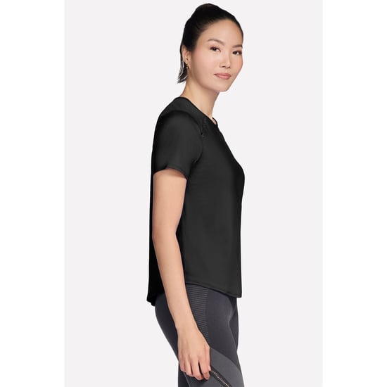 Skechers Stride Performance T-Shirt Damen Schwarz Activewear T-Shirts - Image 3