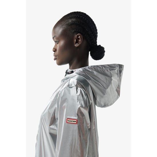 Hunter Packable Unisex Erwachsene Silber Regenjacke - Image 5