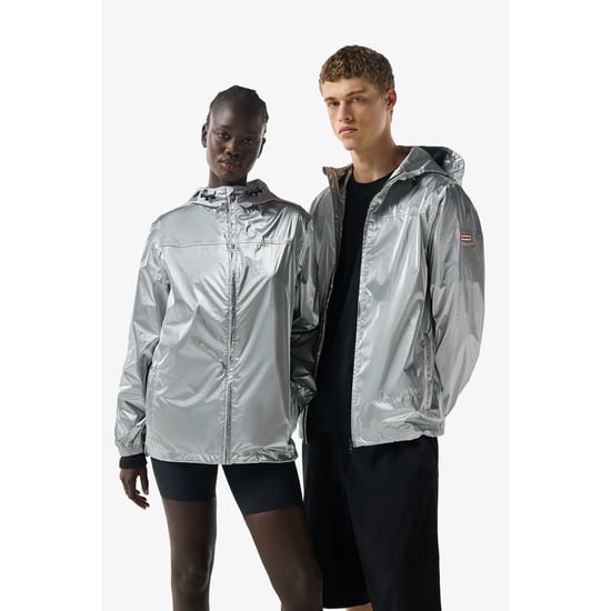 Hunter Packable Unisex Erwachsene Silber Regenjacke - Image 6