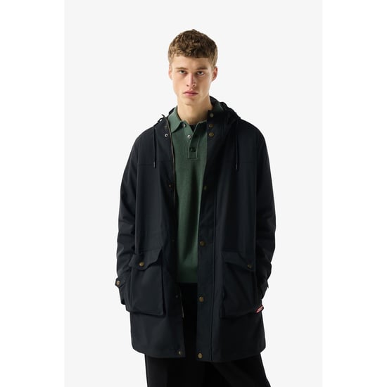Hunter Leichte Wasserfeste Herren Schwarze Regenparka - Image 1