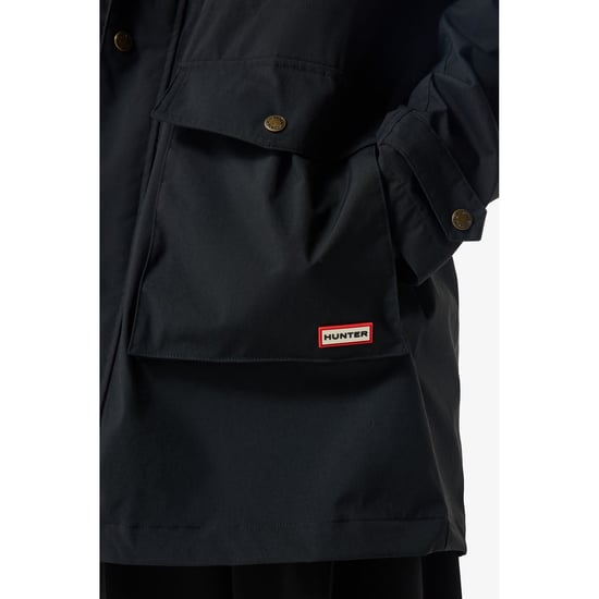 Hunter Leichte Wasserfeste Herren Schwarze Regenparka - Image 3