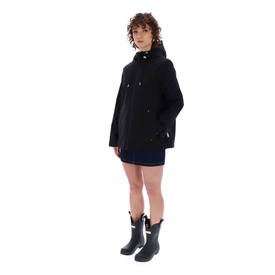Hunter Original Leichte Wasserdichte Damen Schwarze Regenjacke - Image 4