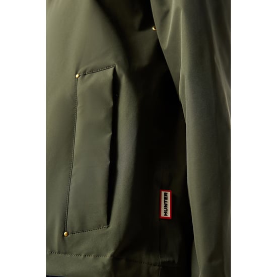 Hunter Original Leichte Wasserdichte Damen Regenjacke Grün - Image 3
