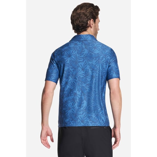 Skechers GO DRI All Day Bedrucktes Polyester Herren Polohemd in Weiß - Image 2