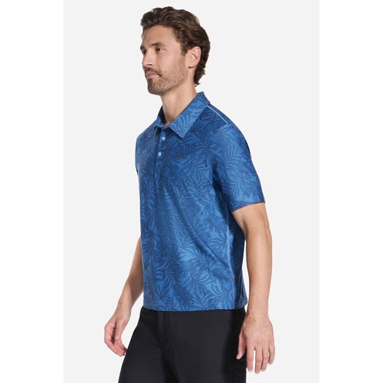 Skechers GO DRI All Day Bedrucktes Polyester Herren Polohemd in Weiß - Image 3