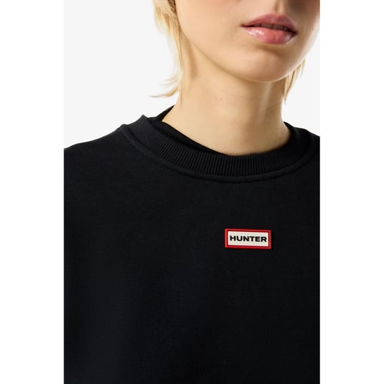 Hunter RL Essentials Crew Damen Sweatshirt in Schwarz - Image 4