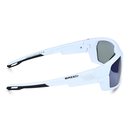 Lunettes de soleil polarisées Breed Sirus - Blanc/Bleu - Image 3
