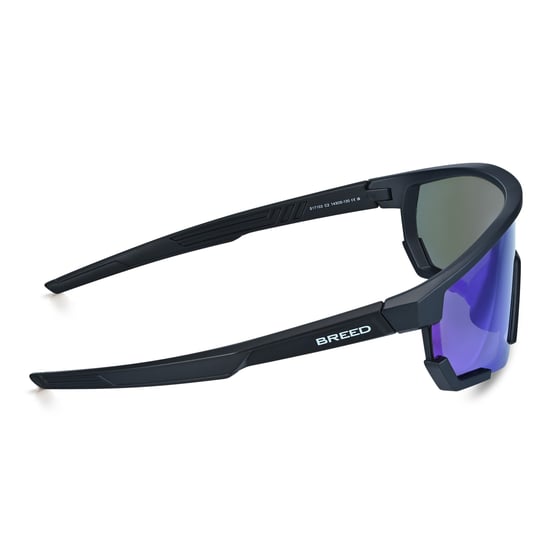 Lunettes de soleil polarisées Breed Vega - Noir/Bleu - Image 3