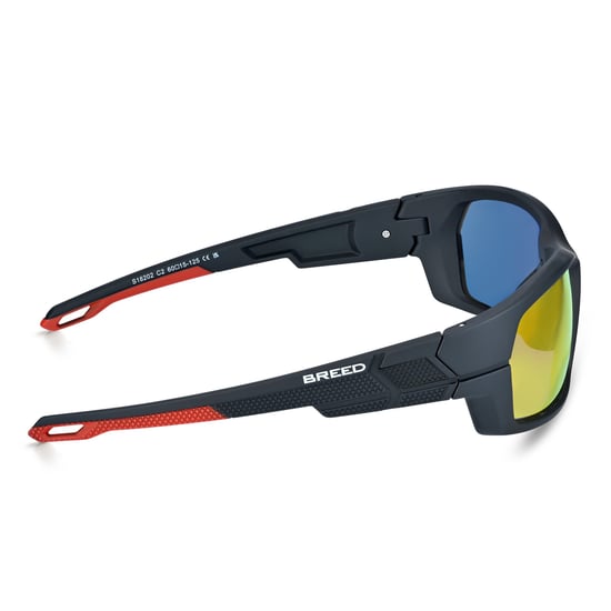Lunettes de soleil polarisées Breed Sirus - Noir/Rouge - Image 3