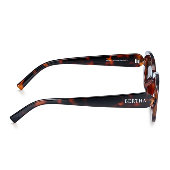 Lunettes de soleil polarisées Bertha Cassie - Écaille de tortue/Marron - Image 3