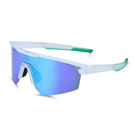 Lunettes de soleil polarisées Breed Nyxon - Blanc/Vert - Image 1
