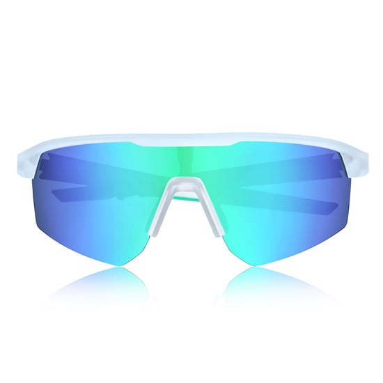 Lunettes de soleil polarisées Breed Nyxon - Blanc/Vert - Image 2