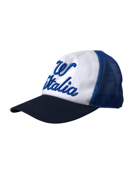 Dolce & Gabbana Blau Weiß Schwarz Italia Mesh Baseballmütze - Image 2