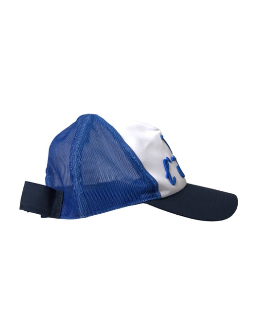 Dolce & Gabbana Blau Weiß Schwarz Italia Mesh Baseballmütze - Image 3