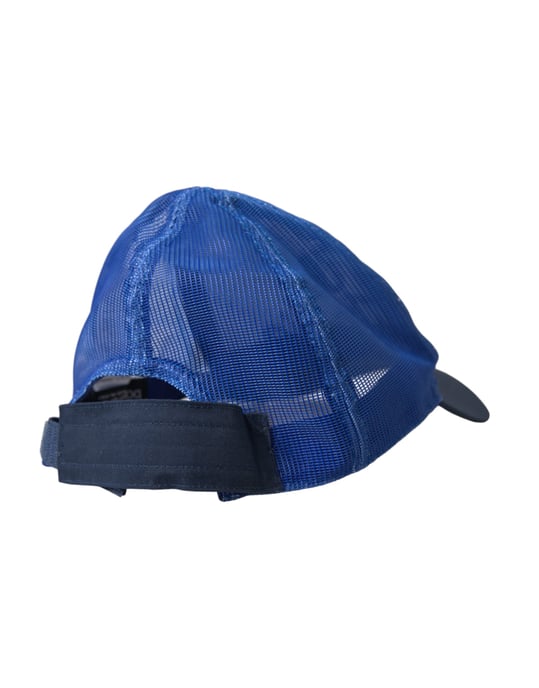 Dolce & Gabbana Blau Weiß Schwarz Italia Mesh Baseballmütze - Image 4