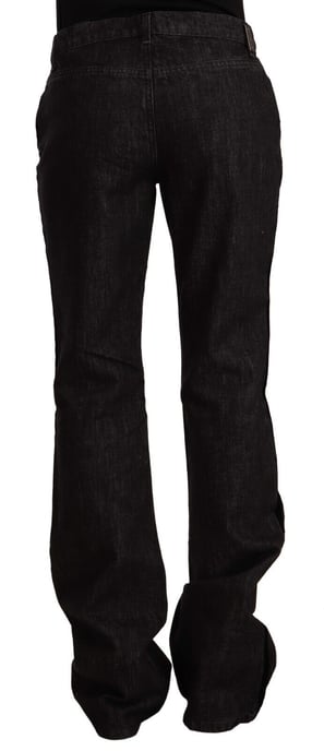 GF Ferre Schwarze Mittlere Taille Baumwoll-Denim Gerade Bootcut Jeans - Image 3