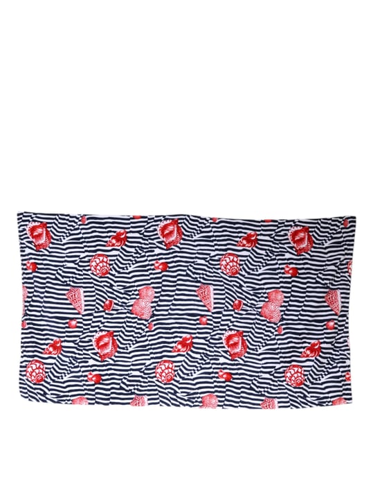 Dolce & Gabbana Multicolor Streifen Muscheln Strandtuch - Image 2
