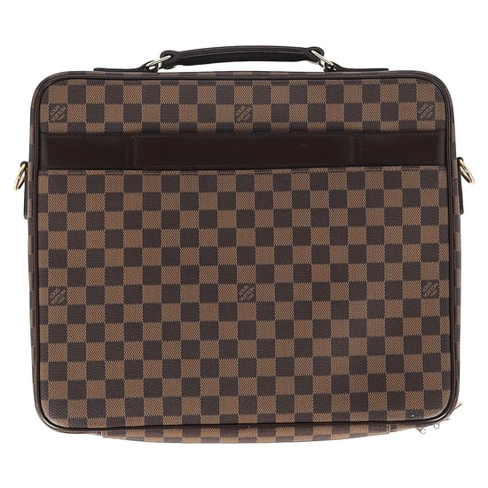 Louis Vuitton Porte Ordinateur Sabana Damier Laptoptasche aus braun beschichtetem Canvas - Image 4
