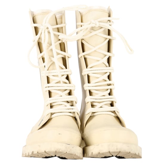 Dior DiorCamp Schnürstiefeletten aus cremefarbenem Gummi - Image 2
