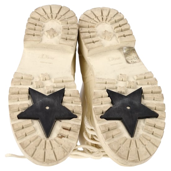 Dior DiorCamp Schnürstiefeletten aus cremefarbenem Gummi - Image 6