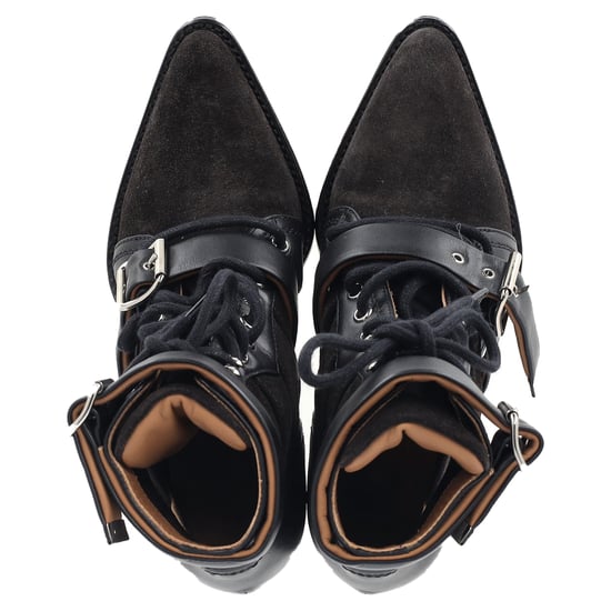 Chloé Rylee Cutout-Ankle-Boots aus schwarzem Wildleder und Leder - Image 2