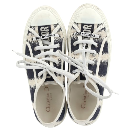 Dior D-Streifen Walk 'N' Dior Low-Top-Sneaker aus mehrfarbigem Canvas - Image 3