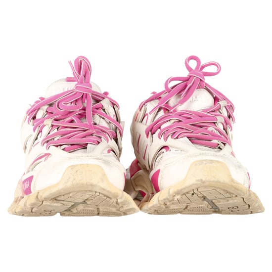 Balenciaga Track Sneakers aus rosa und weißem Polyurethan - Image 2