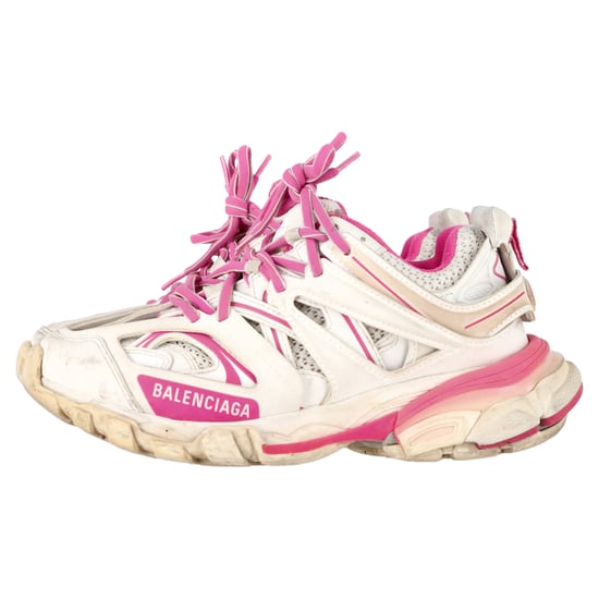 Balenciaga Track Sneakers aus rosa und weißem Polyurethan - Image 4