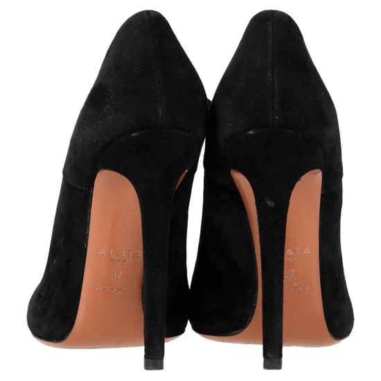 Alaïa Pumps mit Schnallenriemen aus schwarzem Wildleder - Image 5