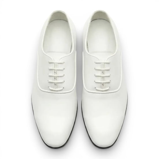 Elegante weiße Herren-Oxford-Brogues aus Lackleder - Image 5