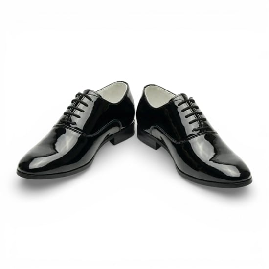 Schwarze Herren-Oxford-Brogues aus Lackleder - Image 4