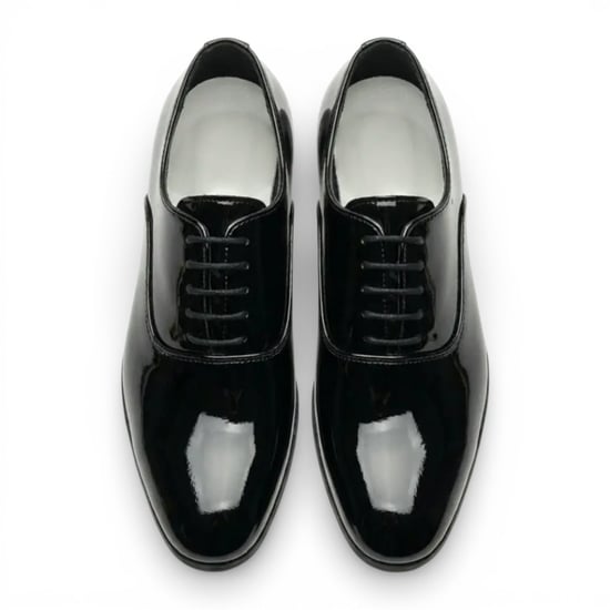 Schwarze Herren-Oxford-Brogues aus Lackleder - Image 5
