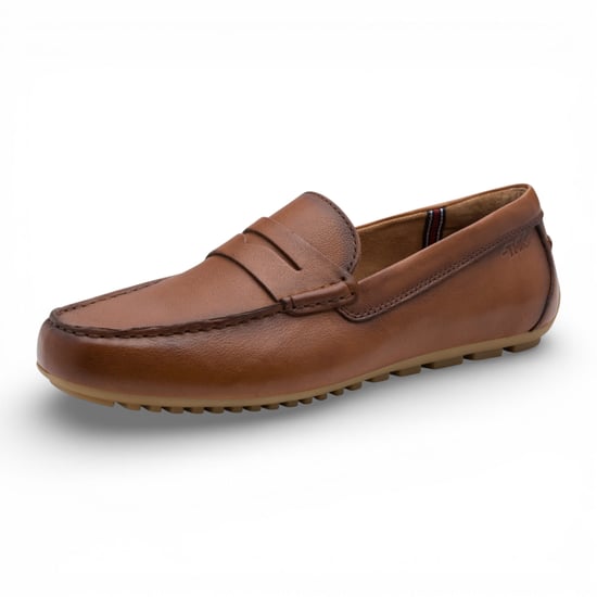 Tamaris Herren-Mokassins aus braunem Leder, Freizeitschuhe - Image 4