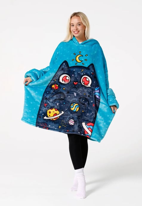 "Space Cat fm" Kuschelpullover Huggie - Image 2