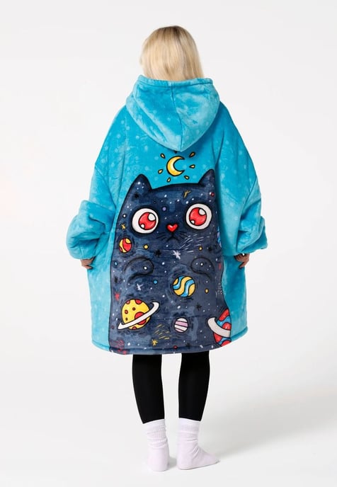 "Space Cat fm" Kuschelpullover Huggie - Image 3