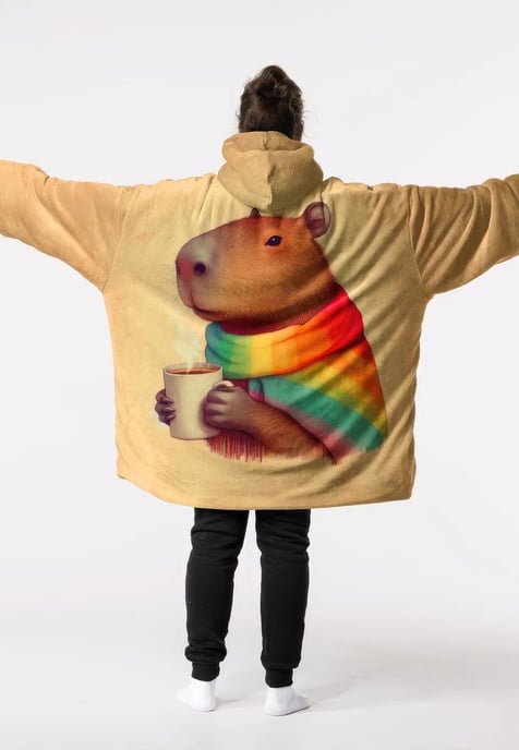 "Autumn Capybara" Kuschelpullover Huggie - Image 3