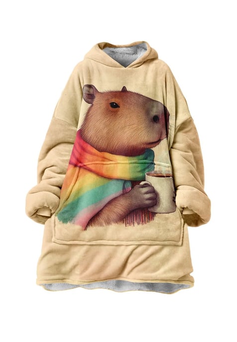 "Autumn Capybara fm" Kuschelpullover Huggie - Image 1