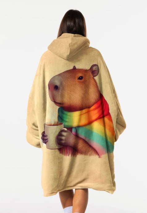 "Autumn Capybara fm" Kuschelpullover Huggie - Image 3