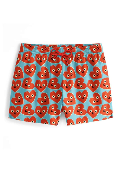 "Cute Hearts" Badeshorts - Image 1