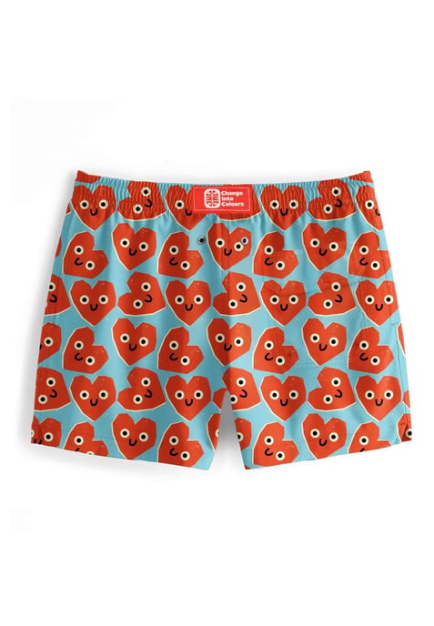 "Cute Hearts" Badeshorts - Image 3