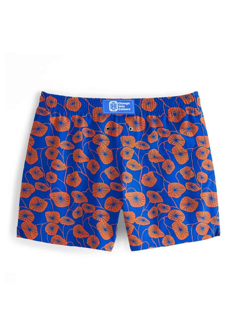 "Flora Blue" Badeshorts - Image 3