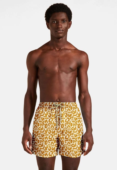 "Golden Geometric" Badeshorts - Image 2