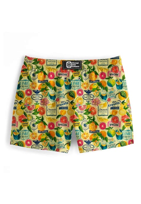 "Citrus Fruits" Badeshorts - Image 3