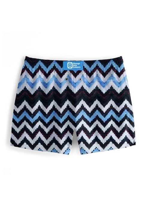 "Blue Fiesta" Badeshorts - Image 3