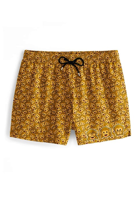 "Three Wise Monkeys" Badeshorts - Image 1