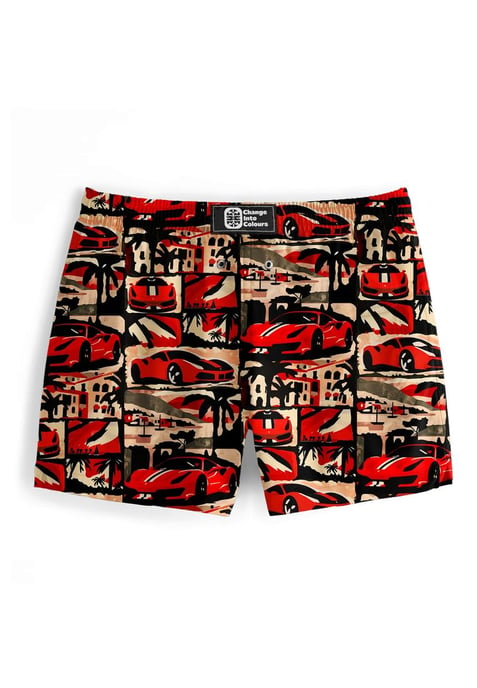 "Rosso Corsa" Badeshorts - Image 3
