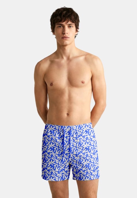 "Blue Geometric" Badeshorts - Image 2