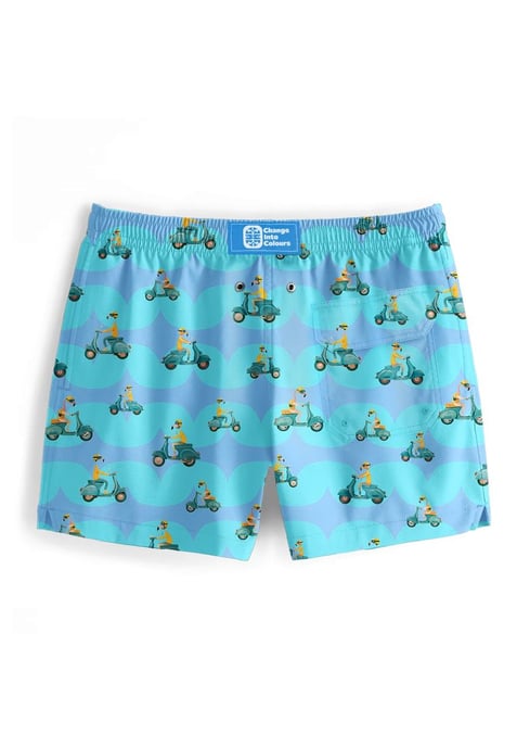 "Vespa Flamingo" Badeshorts - Image 3
