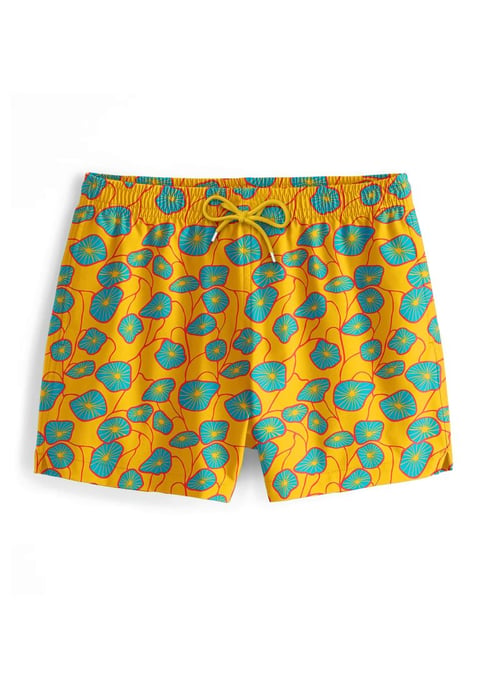 "Flora Yellow" Badeshorts - Image 1